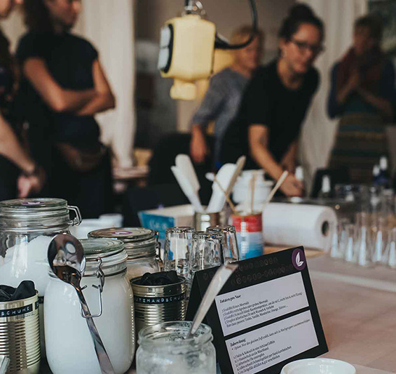 Entspannte Atmosphäre beim Kurs